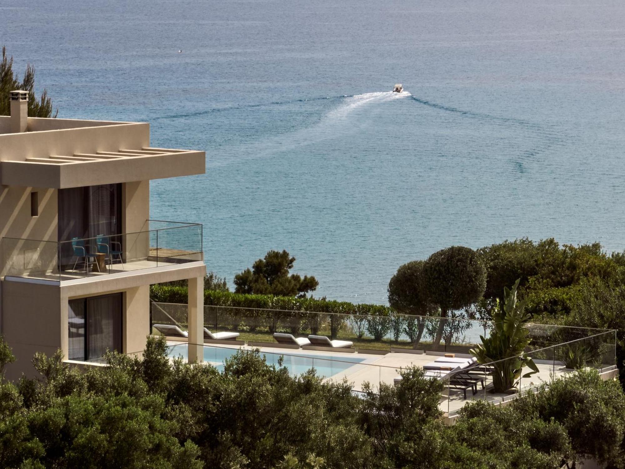 Uparati Villa - Hilltop Sea View Retreat Tsilivi  Exteriör bild