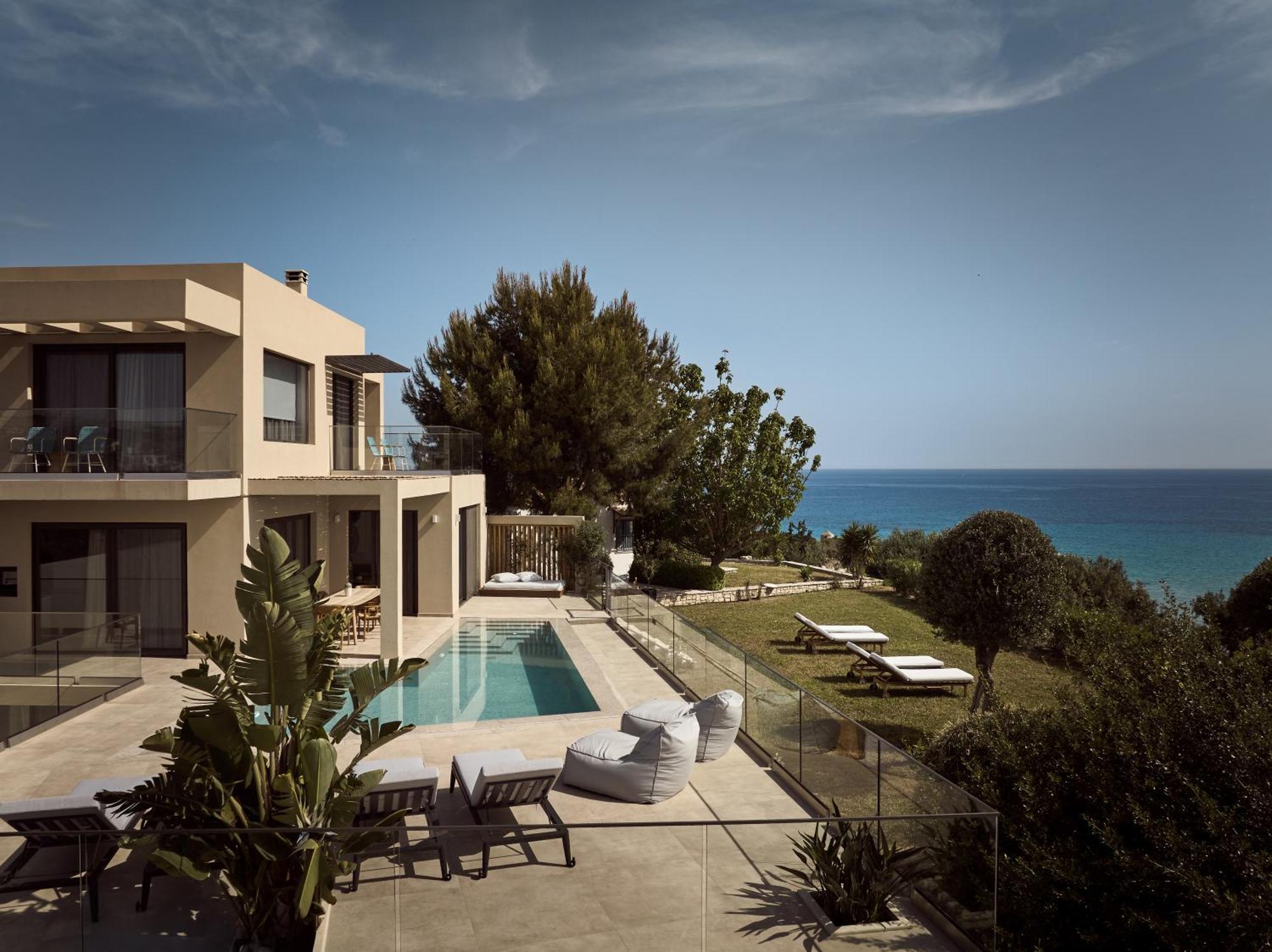 Uparati Villa - Hilltop Sea View Retreat Tsilivi  Exteriör bild